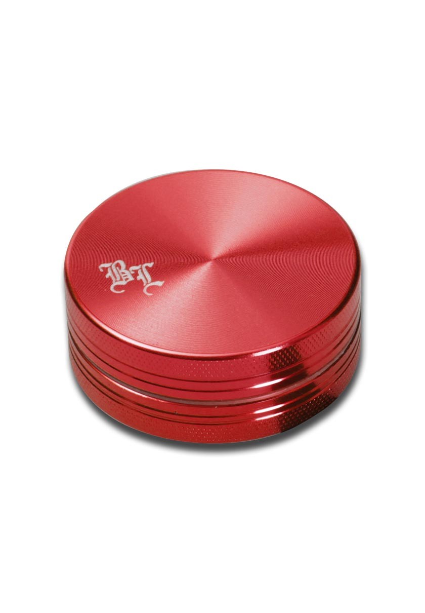 Alu-Grinder 55mm 2tlg. mit Magnet rot